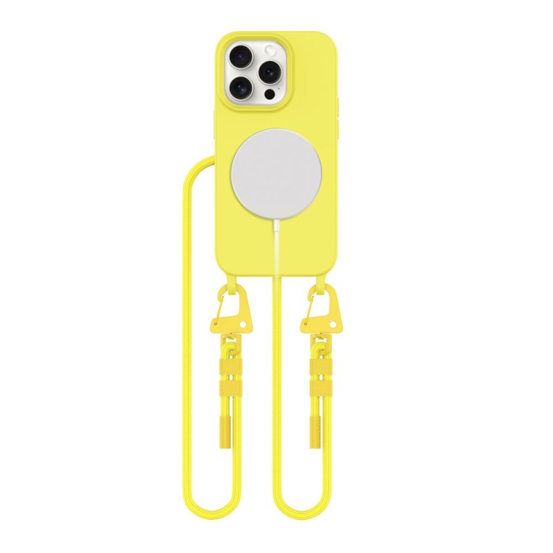 Tech-Protect Magnecklace MagSafe за iPhone 15 Pro, канарено жълто - Tech-Protect Magnecklace MagSafe за iPhone 15 Pro, канарено жълто - 5906302376001