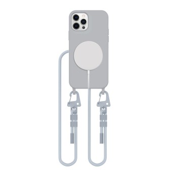 Tech-Protect Magnecklace MagSafe за iPhone 12 / 12 Pro, Crayon Grey