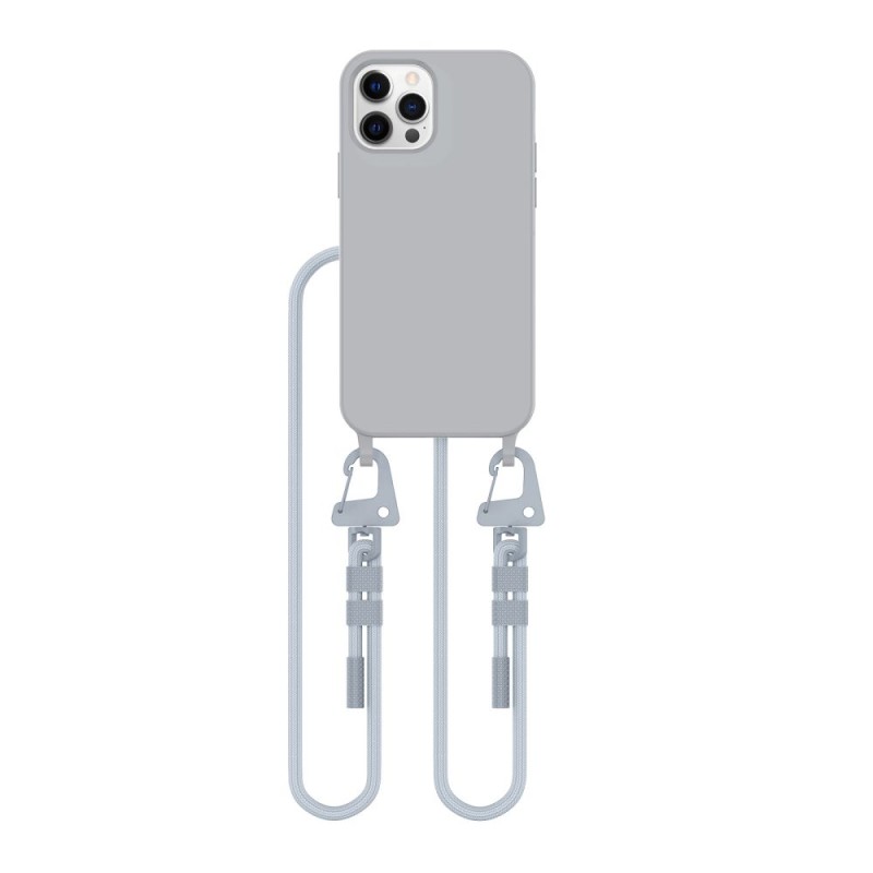 Tech-Protect Magnecklace MagSafe за iPhone 12 / 12 Pro, Crayon Grey - Tech-Protect Magnecklace MagSafe за iPhone 12 / 12 Pro, Crayon Grey - 5906302376148