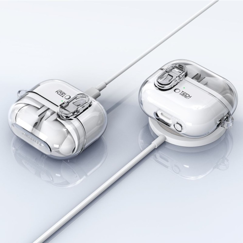 TECH-PROTECT FLEXAIR калъф за SAMSUNG GALAXY BUDS 3 / 3 FE / 3 PRO CLEAR - 5906302376155