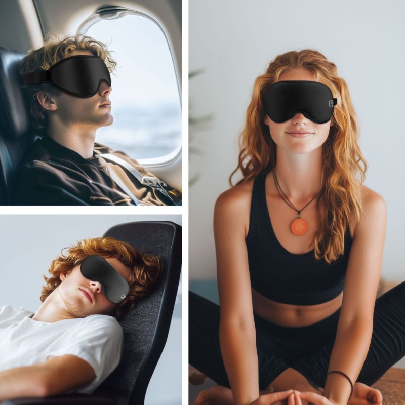 TECH-PROTECT EYESHADE Маска за сън MATTE BLACK - TECH-PROTECT EYESHADE Маска за сън MATTE BLACK - 5906302376162