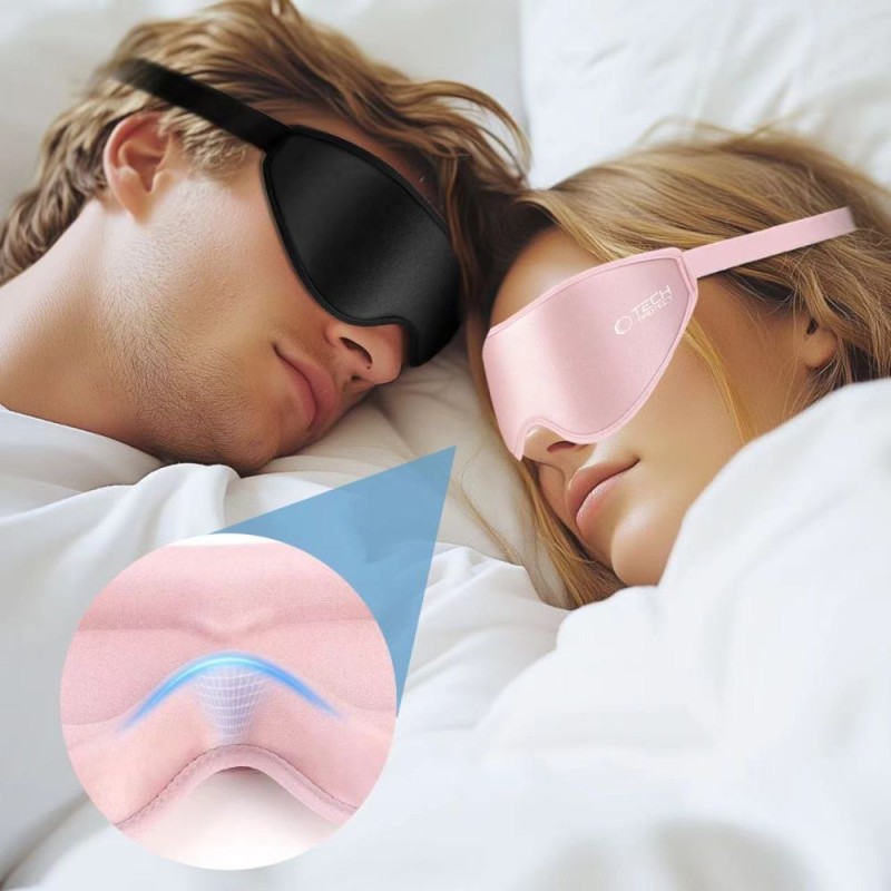 TECH-PROTECT Eyeshade маска за сън BABY PINK (розова) - TECH-PROTECT Eyeshade маска за сън BABY PINK (розова) - 5906302376179