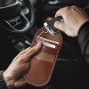 Калъф (клетка) на Фарадей Tech-Protect KLR100 Pouch за безконтактен ключ RFID блокер – еспресо - 5906302376193