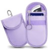 Клатка (Фарадеева) Tech-Protect KLR100 Pouch за безключов RFID сигнал блокер, лавандула - 5906302376209