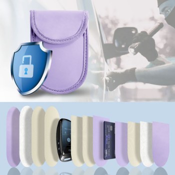 Клатка (Фарадеева) Tech-Protect KLR100 Pouch за безключов RFID сигнал блокер, лавандула Клатка (Фарадеева) Tech-Protect KLR100 Pouch за безключов RFID сигнал блокер, лавандула