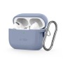 TECH-PROTECT силиконов калъф с карабинер за Apple AirPods Pro 1/2, бебешко синьо