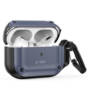TECH-PROTECT ROUGH HOOK за Apple AirPods Pro 1/2, стоманено синьо TECH-PROTECT ROUGH HOOK за Apple AirPods Pro 1/2, стоманено синьо