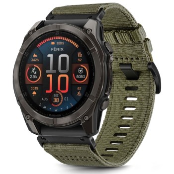 TECH-PROTECT Classic Nylon каишка за GARMIN FENIX 5X / 5X PLUS / 6X / 6X PRO / 7X / 8 / 8 PRO (51 мм) маслинено зелена TECH-PROTECT Classic Nylon каишка за GARMIN FENIX 5X / 5X PLUS / 6X / 6X PRO / 7X / 8 / 8 PRO (51 мм) маслинено зелена