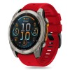 Tech-Protect Silicone Line каишка за Garmin Fenix 5X / 5X Plus / 6X / 6X Pro / 7X / 8 / 8 Pro (51 мм) – червена - 5906302376780
