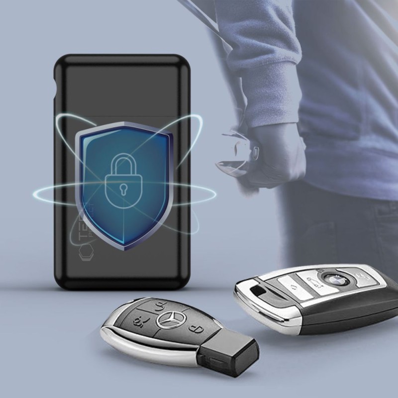 Клетка Фарадеи Tech-Protect KLR200 метален RFID сигнал блокер за ключове без ключ (Keyless), черен - 5906302377008