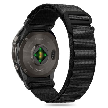 TECH-PROTECT Nylon Pro каишка за Garmin FENIX 5 / 6 / 6 PRO / 7 / 8 / 8 PRO (47 мм) – черна (E BLACK)