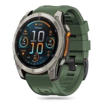 TECH-PROTECT силиконова каишка за Garmin FENIX 5S / 5S PLUS / 6S / 6S PRO / 7S / 8 (43 мм) MILITARY GREEN