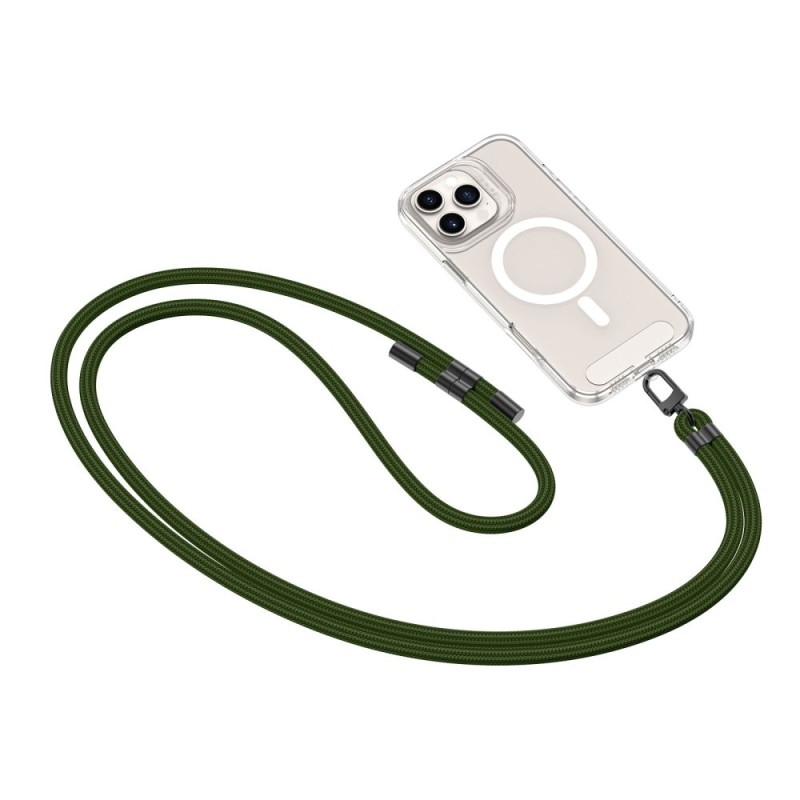 TECH-PROTECT C7S ПЛЕТЕНА ПРЕЗ РАМО КАИШКА (ROPE) HUNTER GREEN/BLACK - TECH-PROTECT C7S ПЛЕТЕНА ПРЕЗ РАМО КАИШКА (ROPE) HUNTER GREEN/BLACK - 5906302377312