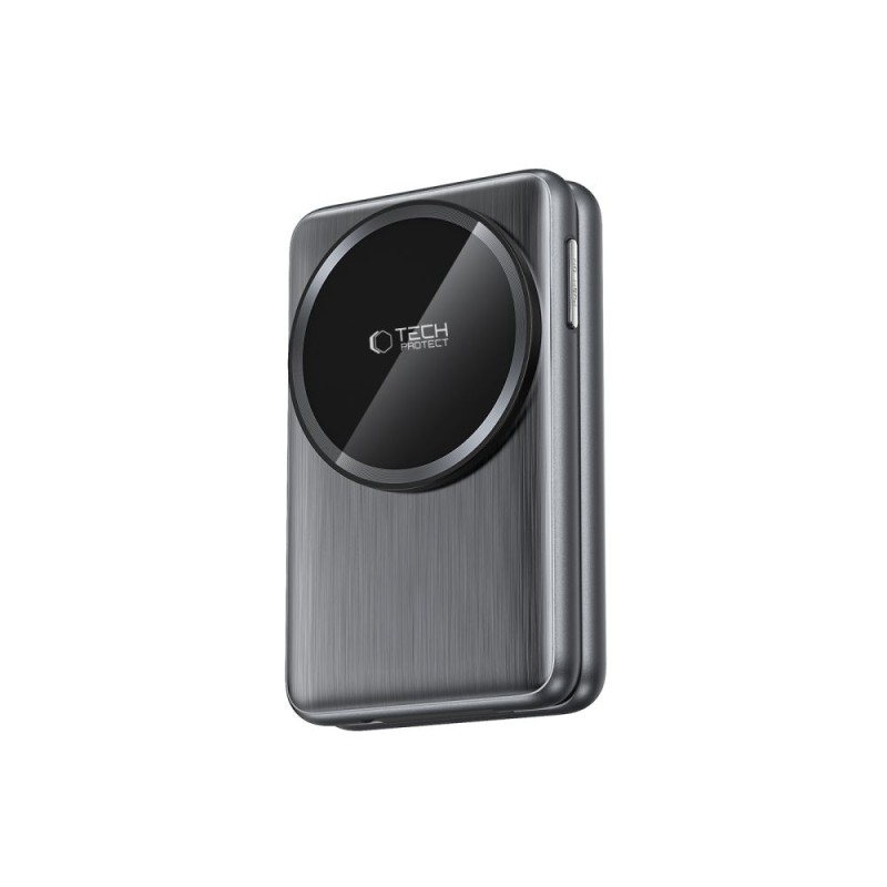 TECH-PROTECT QI15W-A42 3в1 магнитно MagSafe безжично зарядно Space Grey - TECH-PROTECT QI15W-A42 3в1 магнитно MagSafe безжично зарядно Space Grey - 5906302380169