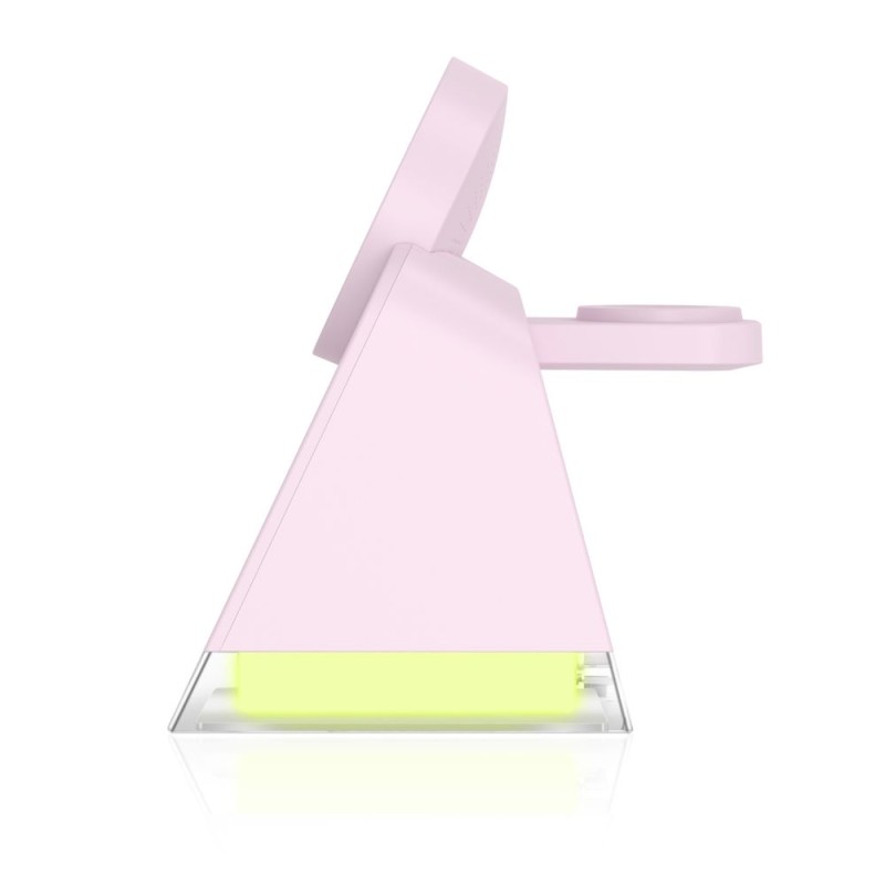 Tech-Protect QI15W-A43 3в1 магнитно MagSafe безжично зарядно – baby pink - Tech-Protect QI15W-A43 3в1 магнитно MagSafe безжично зарядно – baby pink - 5906302380190