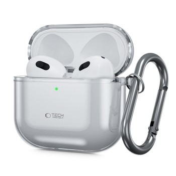 Tech-Protect FlexAir за Apple AirPods 4, пепеляво сиво