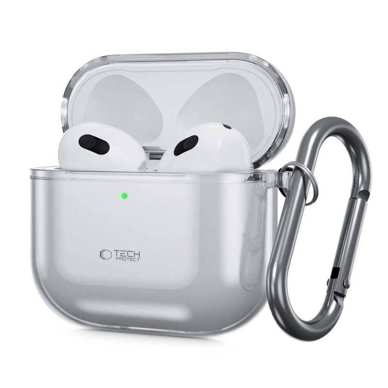 Tech-Protect FlexAir за Apple AirPods 4, пепеляво сиво - 5906302380244