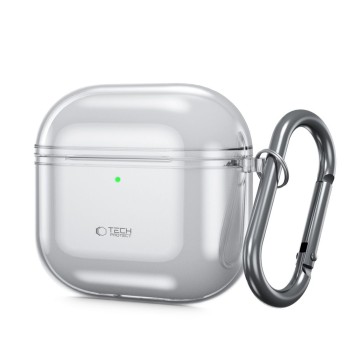 Tech-Protect FlexAir за Apple AirPods 4, пепеляво сиво