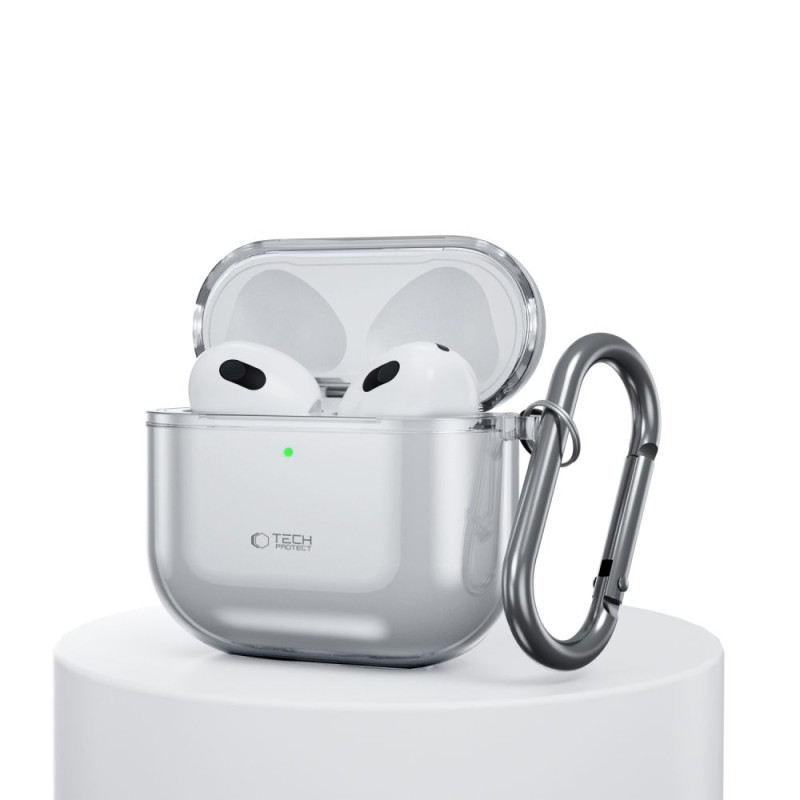 Tech-Protect FlexAir за Apple AirPods 4, пепеляво сиво - 5906302380244