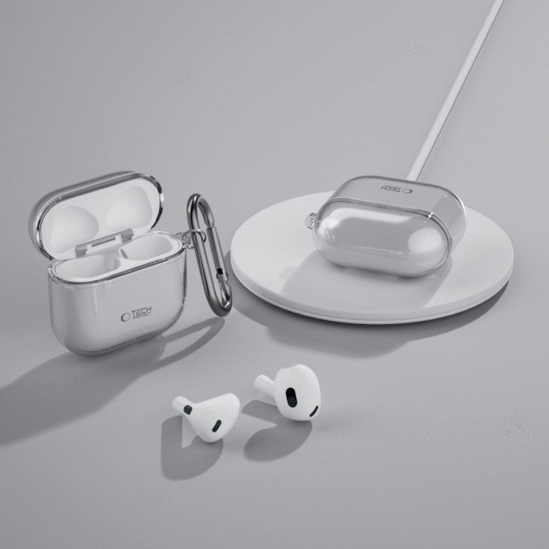 Tech-Protect FlexAir за Apple AirPods 4, пепеляво сиво - 5906302380244