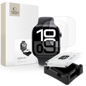 Комплект 2 бр. протектор/фолио Tech-Protect Supreme за Apple Watch 46mm (Series 10/11)