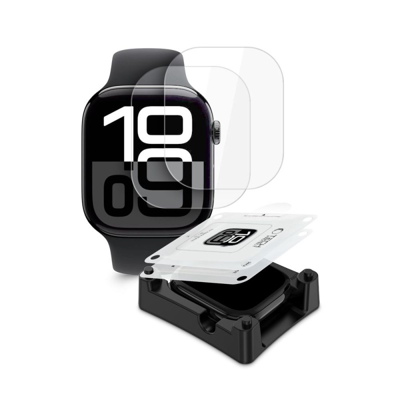 FOLIA HYDROŻELOWA TECH-PROTECT SUPREME SET+ 2-ПАК ЗА APPLE WATCH 10/11 (46 мм) CLEAR - FOLIA HYDROŻELOWA TECH-PROTECT SUPREME SET+ 2-ПАК ЗА APPLE WATCH 10/11 (46 мм) CLEAR - 5906302380305