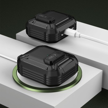 TECH-PROTECT CARBONOX Калъф за Apple AirPods 4 Black TECH-PROTECT CARBONOX Калъф за Apple AirPods 4 Black