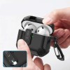 TECH-PROTECT CARBONOX Калъф за Apple AirPods 4 Black - TECH-PROTECT CARBONOX Калъф за Apple AirPods 4 Black - 5906302380312