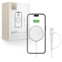 TECH-PROTECT QI15W-A44 Магнитно MagSafe безжично зарядно 15W (бяло)