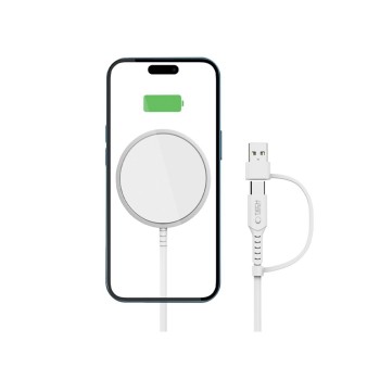 TECH-PROTECT QI15W-A44 Магнитно MagSafe безжично зарядно 15W (бяло)