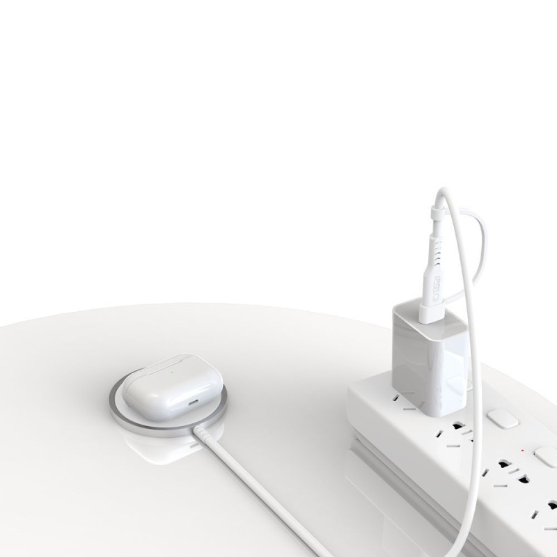 TECH-PROTECT QI15W-A44 Магнитно MagSafe безжично зарядно 15W (бяло) - TECH-PROTECT QI15W-A44 Магнитно MagSafe безжично зарядно 15W (бяло) - 5906302380329