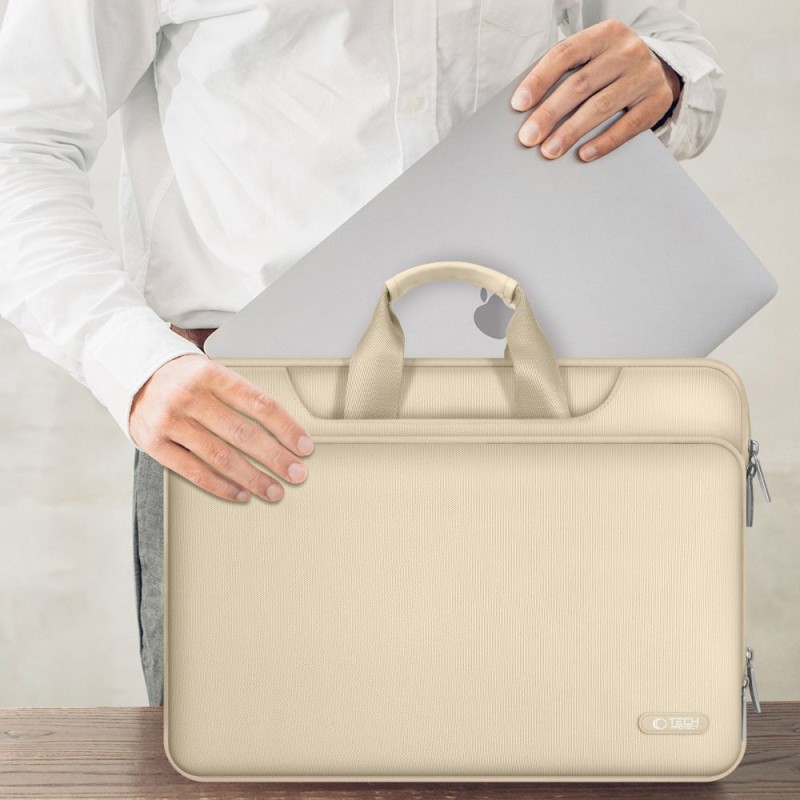 Tech-Protect PocketBag за лаптоп 15-16 инча Desert Beige (5906302380411) - Tech-Protect PocketBag за лаптоп 15-16 инча Desert Beige (5906302380411) - 5906302380411