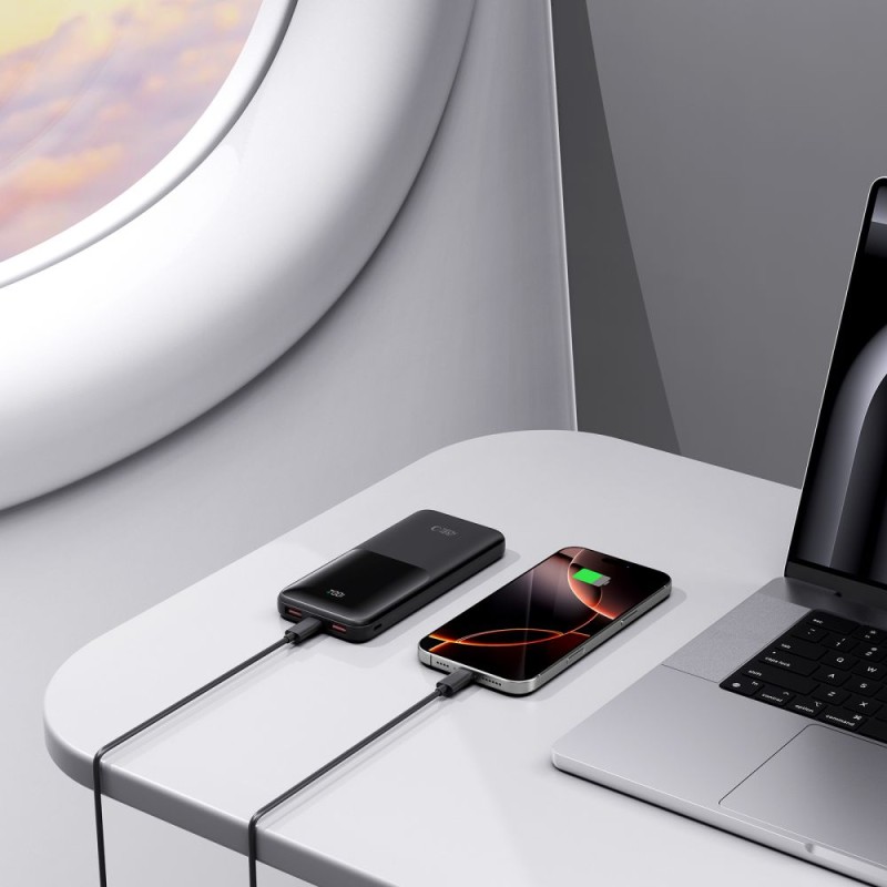 Tech-Protect PB01 Power Bank 10000mAh 22.5W Черен - Tech-Protect PB01 Power Bank 10000mAh 22.5W Черен - 5906302380480