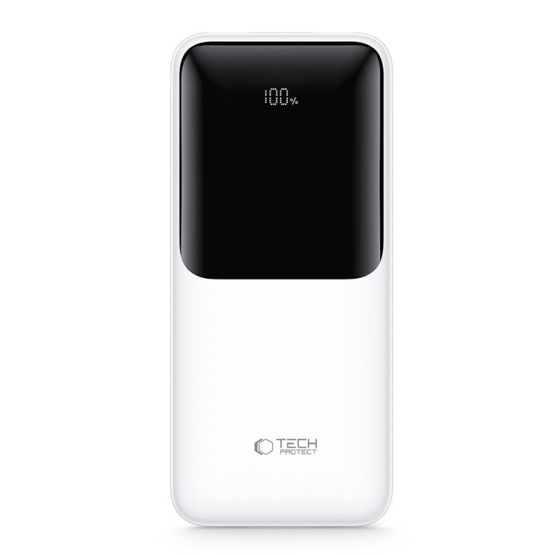 Tech-Protect PB02 Power Bank 20000 mAh 22.5 W (бял) - Tech-Protect PB02 Power Bank 20000 mAh 22.5 W (бял) - 5906302380510