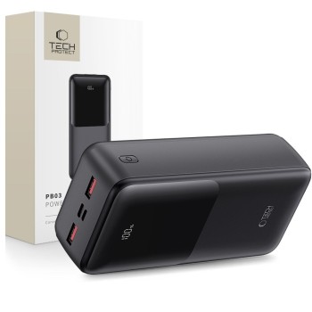 TECH-PROTECT PB03 Power Bank 30000 mAh 22.5W Черен