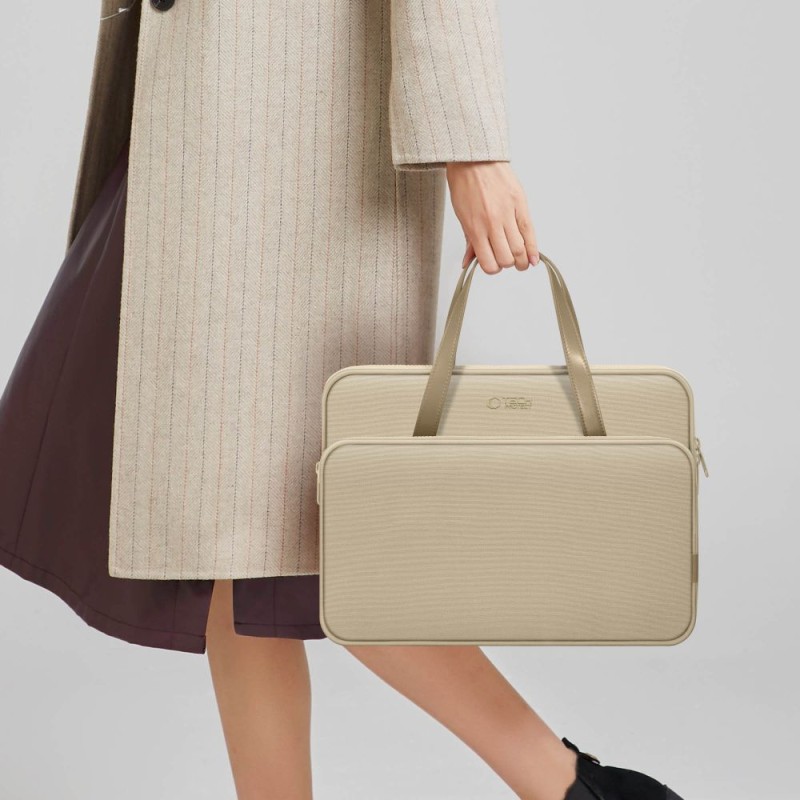 Tech-Protect Калъф/чанта за лаптоп 13–14 Carrying Bag Desert Beige - Tech-Protect Калъф/чанта за лаптоп 13–14 Carrying Bag Desert Beige - 5906302380541