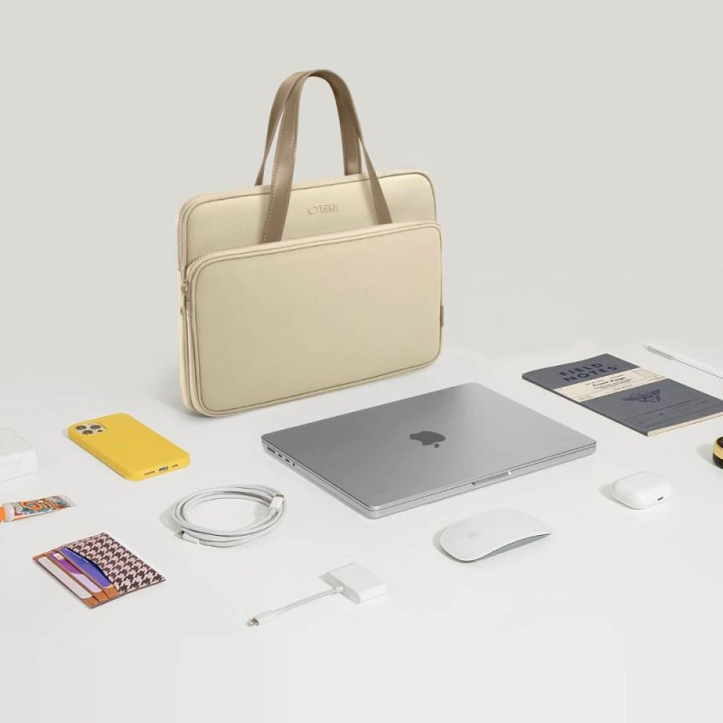 Tech-Protect Калъф/чанта за лаптоп 13–14 Carrying Bag Desert Beige - Tech-Protect Калъф/чанта за лаптоп 13–14 Carrying Bag Desert Beige - 5906302380541