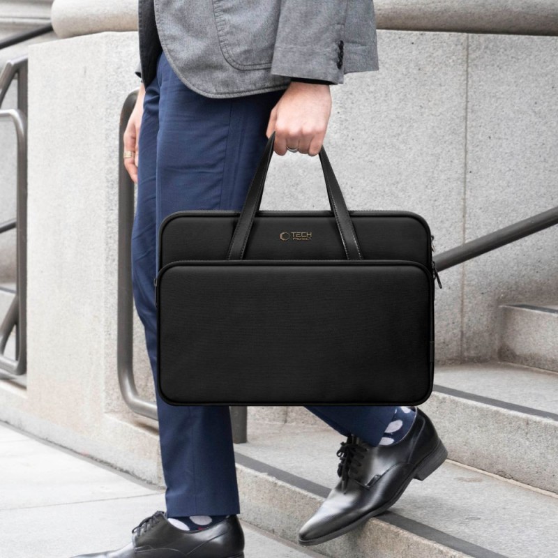 Tech-Protect Чанта/калъф за преносим компютър 13–14 инча Carrying Bag Black (SKU: 5906302380558) - Tech-Protect Чанта/калъф за преносим компютър 13–14 инча Carrying Bag Black (SKU: 5906302380558) - 5906302380558