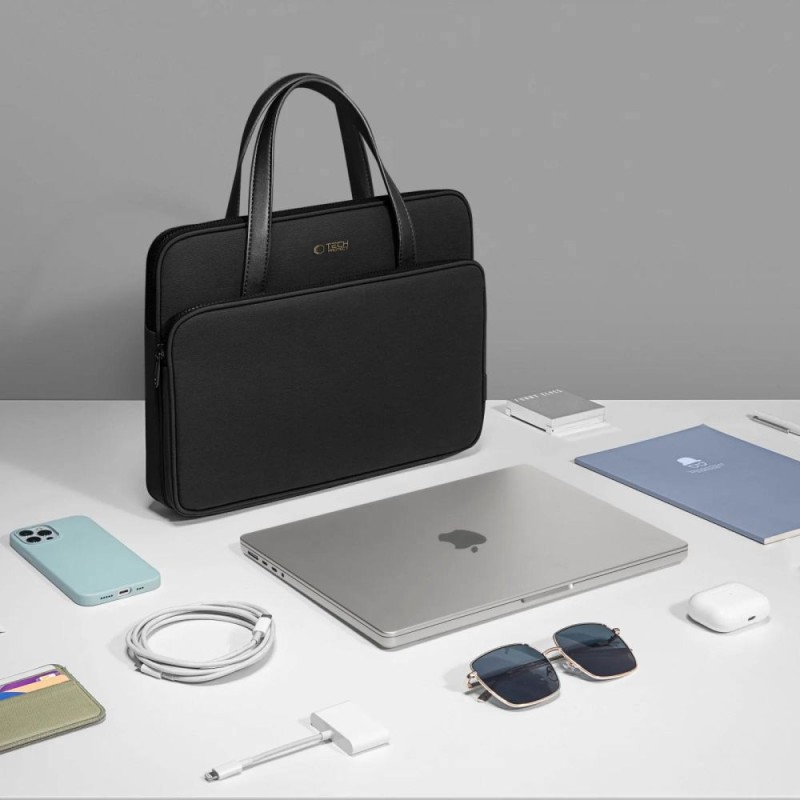 Tech-Protect Чанта/калъф за преносим компютър 13–14 инча Carrying Bag Black (SKU: 5906302380558) - Tech-Protect Чанта/калъф за преносим компютър 13–14 инча Carrying Bag Black (SKU: 5906302380558) - 5906302380558