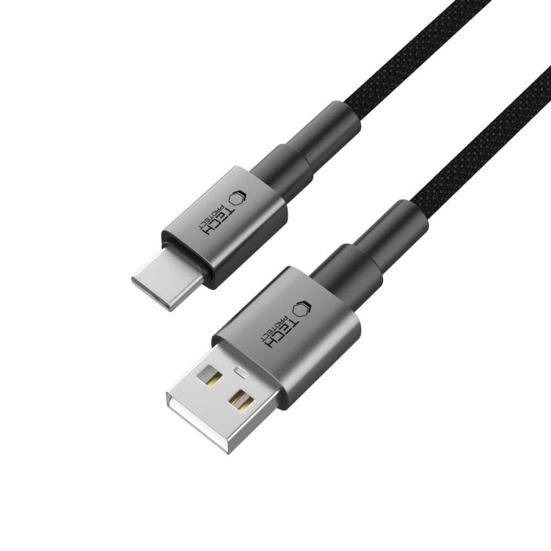 TECH-PROTECT ULTRABOOST DNA USB-C кабел 15W / 3A 100 см Iron Grey - 5906302380725