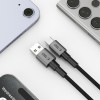 TECH-PROTECT ULTRABOOST DNA USB-C кабел 15W / 3A 100 см Iron Grey - 5906302380725