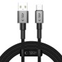 TECH-PROTECT ULTRABOOST DNA USB-C кабел 15W/3A, 200 см, Iron Grey