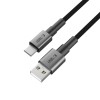 TECH-PROTECT ULTRABOOST DNA USB-C кабел 15W/3A, 200 см, Iron Grey - 5906302380732