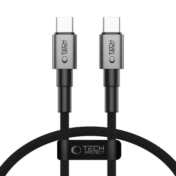 Tech-Protect Ultraboost DNA USB-C кабел с PD 60W/3A, 25 см, iron grey (SKU: 5906302380756)