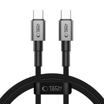 Tech-Protect Ultraboost DNA USB-C кабел с Power Delivery 100W / 5A, 100 см, iron grey (5906302380824)