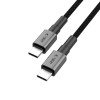 Tech-Protect Ultraboost DNA USB-C кабел с Power Delivery 100W/5A, 200 см, iron grey (SKU: 5906302380831) - Tech-Protect Ultraboost DNA USB-C кабел с Power Delivery 100W/5A, 200 см, iron grey (SKU: 5906302380831) - 5906302380831