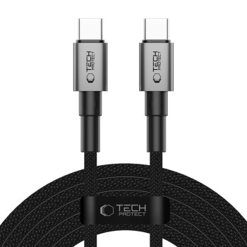 Tech-Protect Ultraboost DNA USB-C кабел с PD 100W / 5A, 300 см, iron grey (5906302380848)