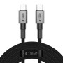Tech-Protect Ultraboost DNA USB-C кабел с PD 100W / 5A, 300 см, iron grey (5906302380848)