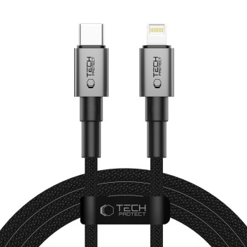 TECH-PROTECT ULTRABOOST DNA USB‑C към LIGHTNING кабел PD 27W/3A 200 см Iron Grey