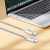 Tech-Protect Ultraboost Lite кабел USB-C с Power Delivery PD 60W / 3A, 100 см, бял - 5906302380909